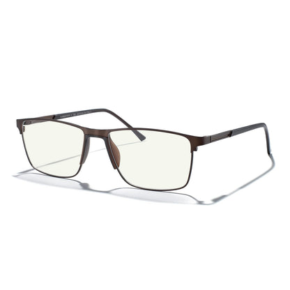MERRY'S Fashion Blue Light Blocking Glasses - Reading Glasses Metal Frame Spring Hinge Readers for Men Eyeglasses