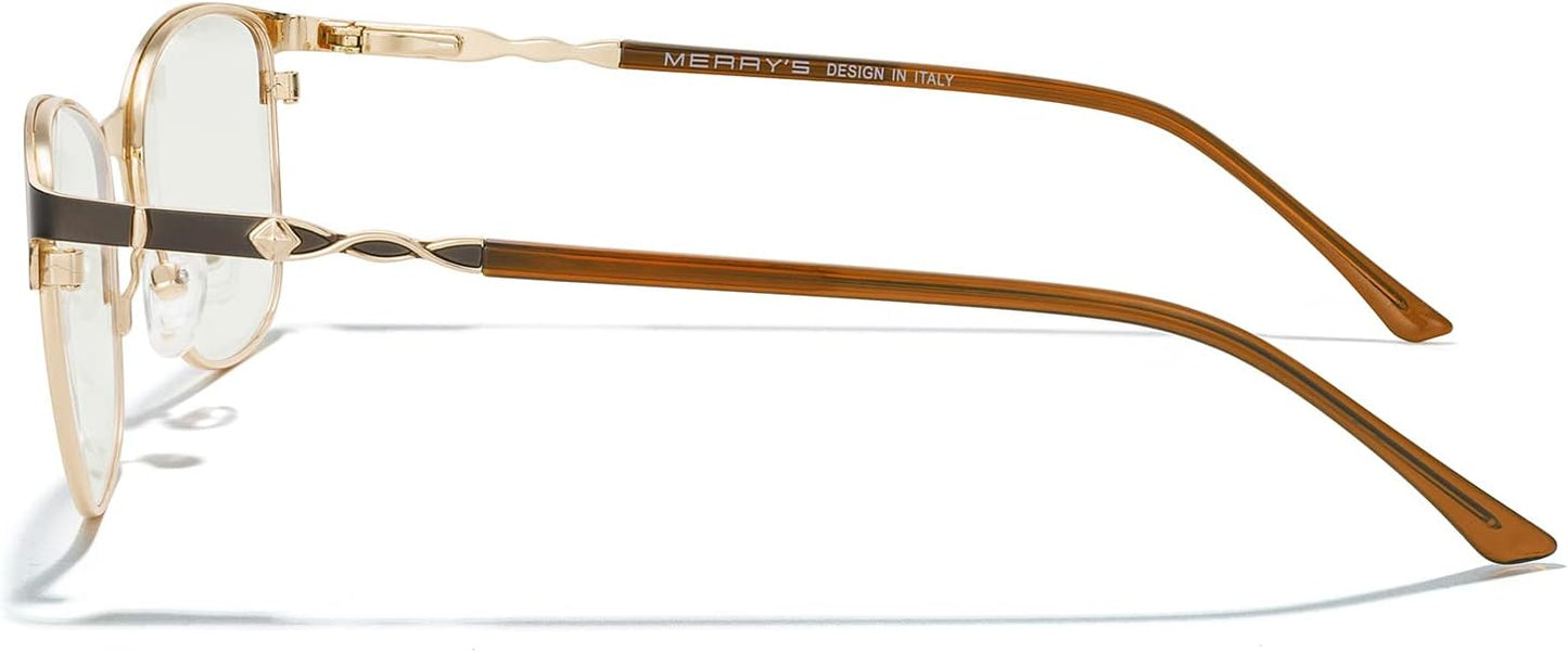 MERRY'S Women Reading Glasses Blue Light Blocking Glasses for Women Computer Reading Glasses