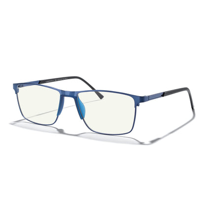 MERRY'S Fashion Blue Light Blocking Glasses - Reading Glasses Metal Frame Spring Hinge Readers for Men Eyeglasses