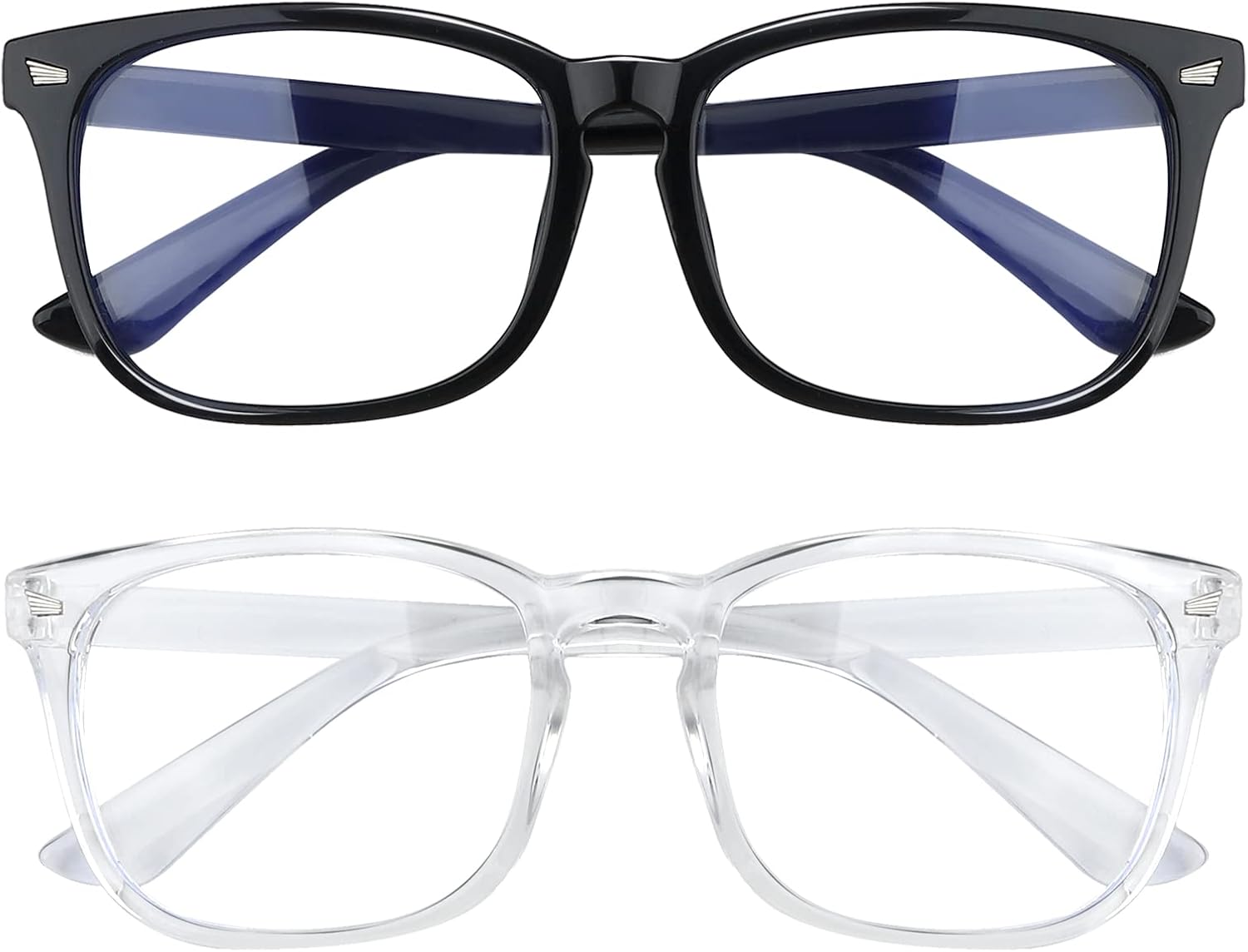 2 Pack Blue Light Glasses for Women and Men - Computer Glasses