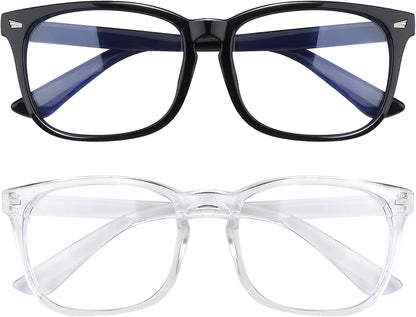 2 Pack Blue Light Glasses for Women and Men - Computer Glasses