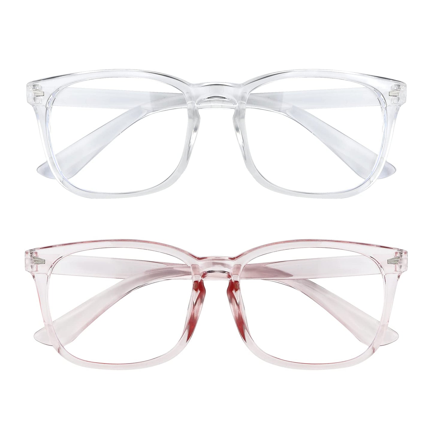 2 Pack Blue Light Glasses for Women and Men - Computer Glasses