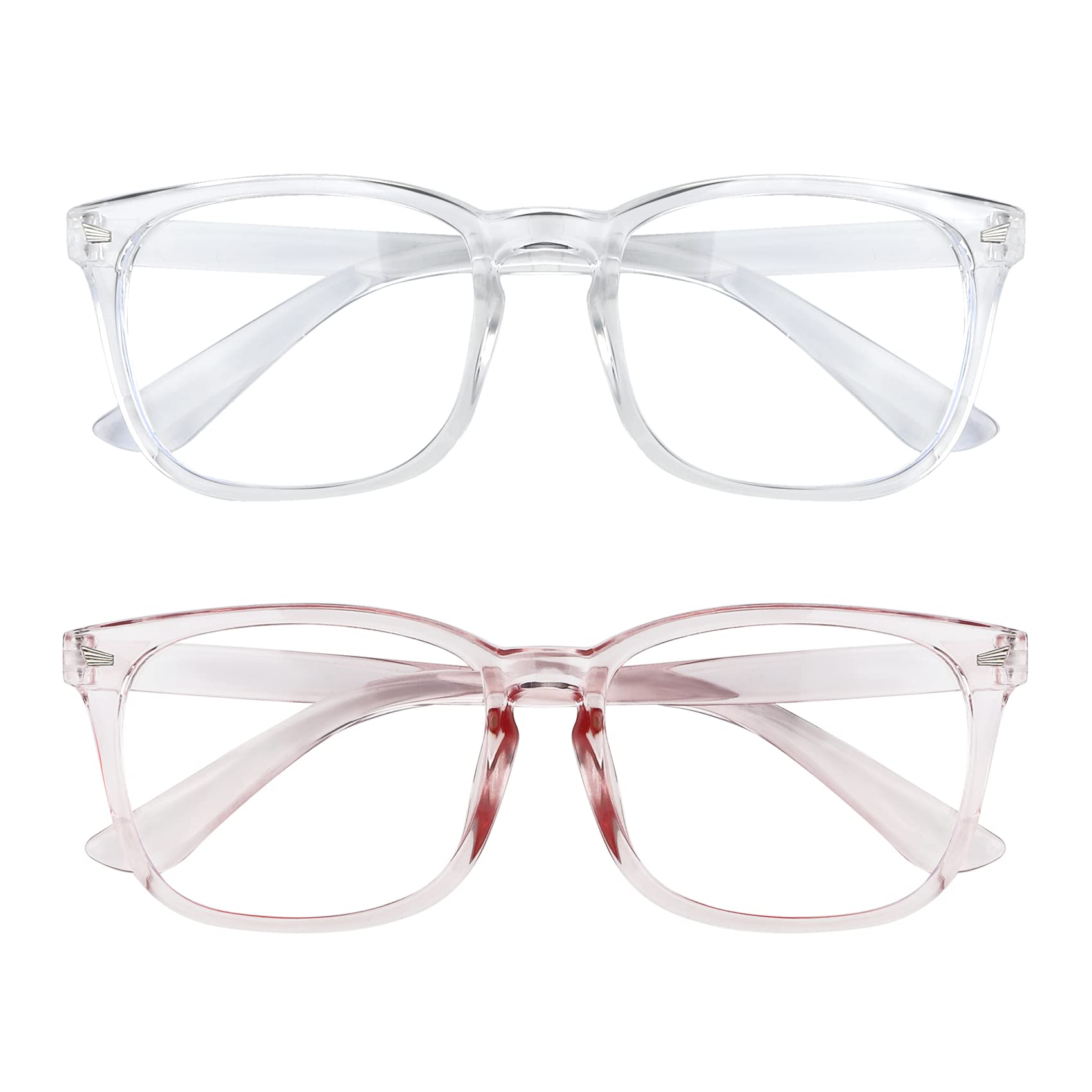 2 Pack Blue Light Glasses for Women and Men - Computer Glasses