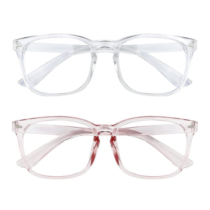 2 Pack Blue Light Glasses for Women and Men - Computer Glasses