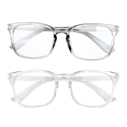 2 Pack Blue Light Glasses for Women and Men - Computer Glasses