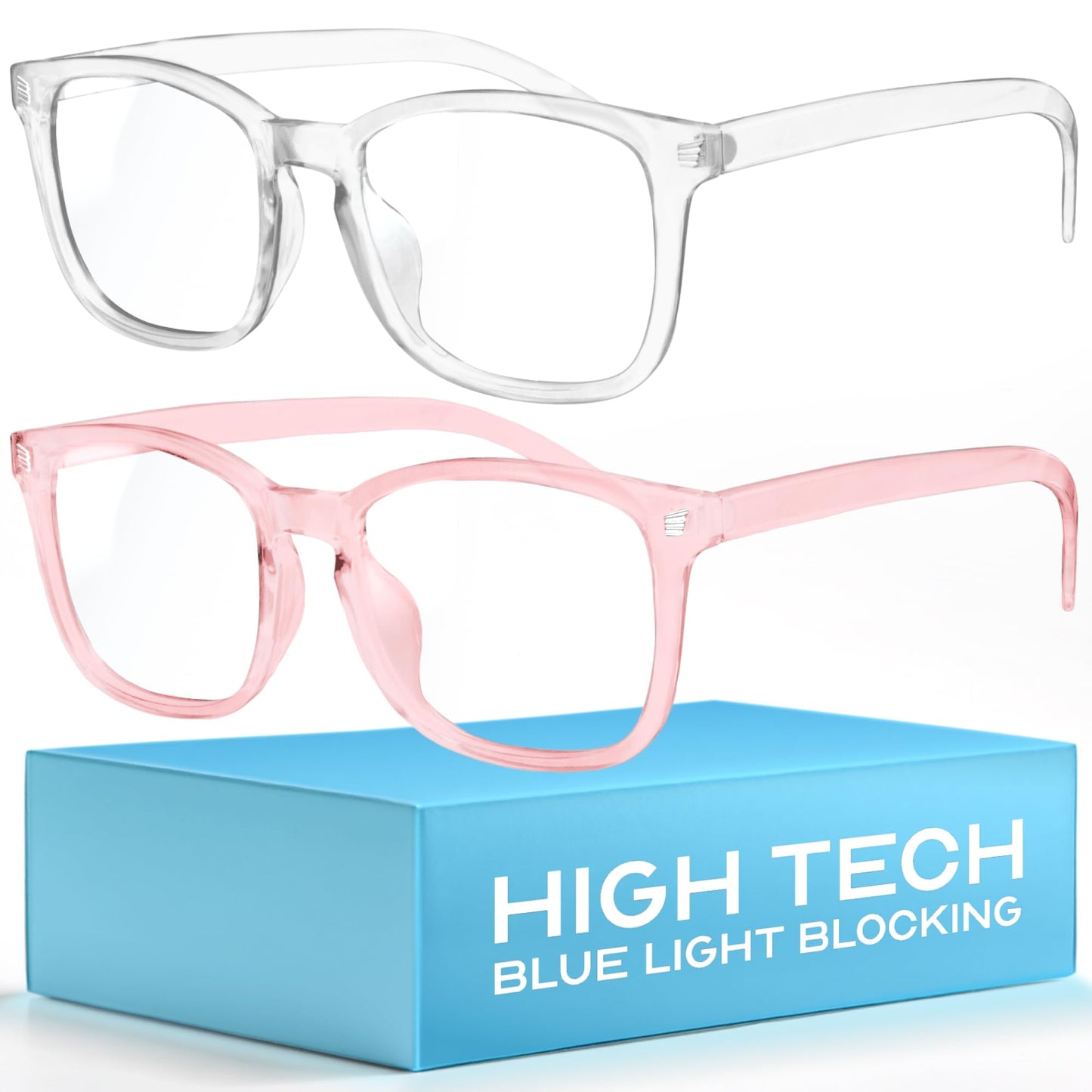 livho High Tech Blue Light Glasses - Advanced Blue Light Blocking Computer Glasses - Screen Fatigue & UV Protection