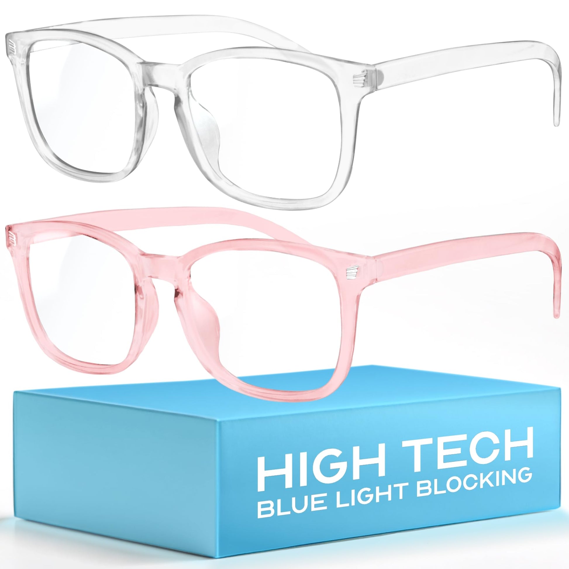 livho High Tech Blue Light Glasses - Advanced Blue Light Blocking Computer Glasses - Screen Fatigue & UV Protection