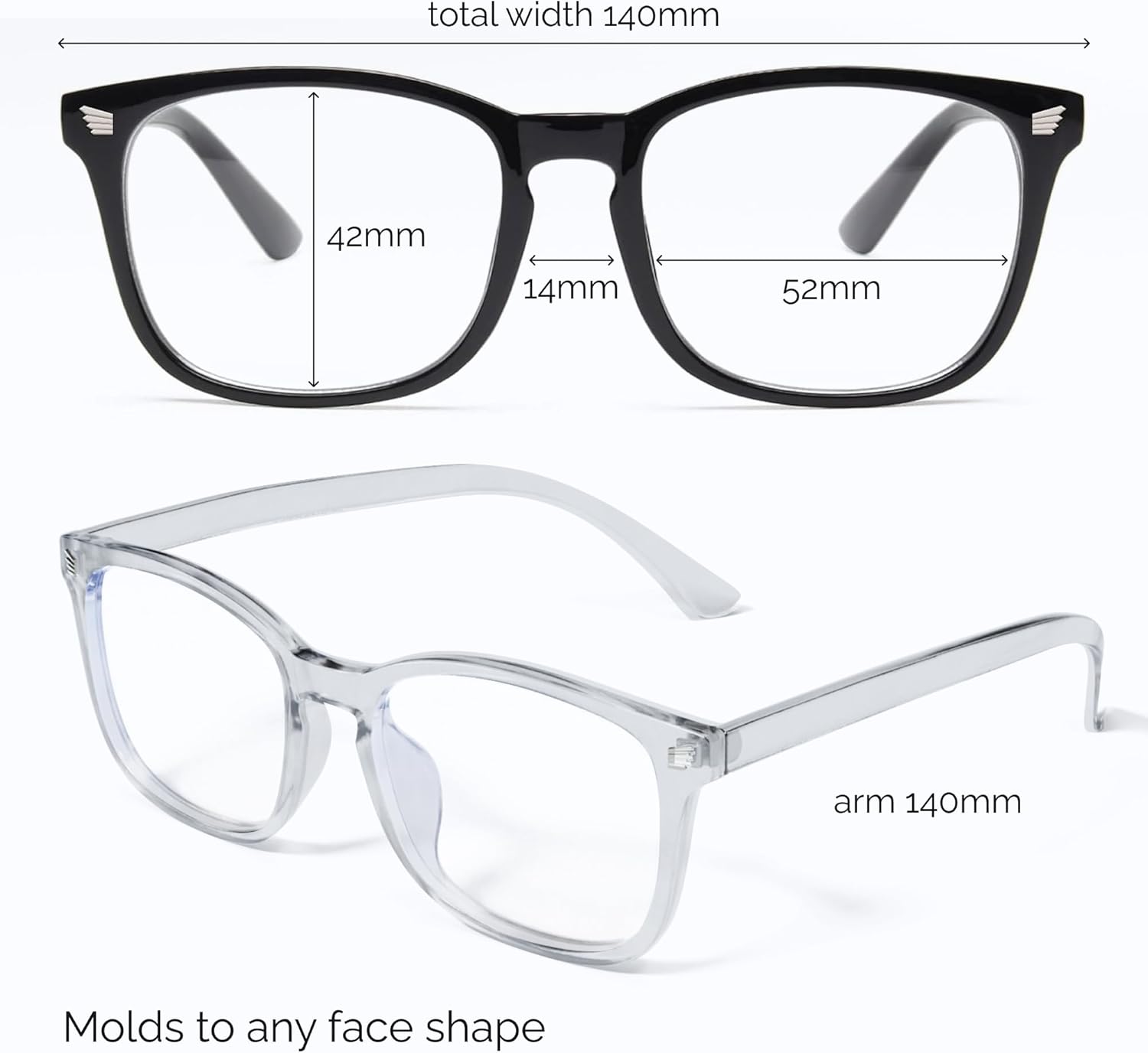 livho High Tech Blue Light Glasses - Advanced Blue Light Blocking Computer Glasses - Screen Fatigue & UV Protection