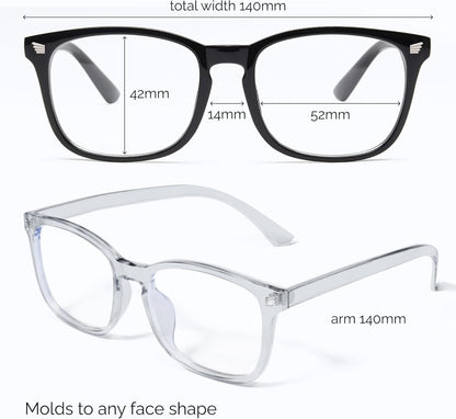 livho High Tech Blue Light Glasses - Advanced Blue Light Blocking Computer Glasses - Screen Fatigue & UV Protection