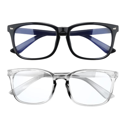 2 Pack Blue Light Glasses for Women and Men - Computer Glasses