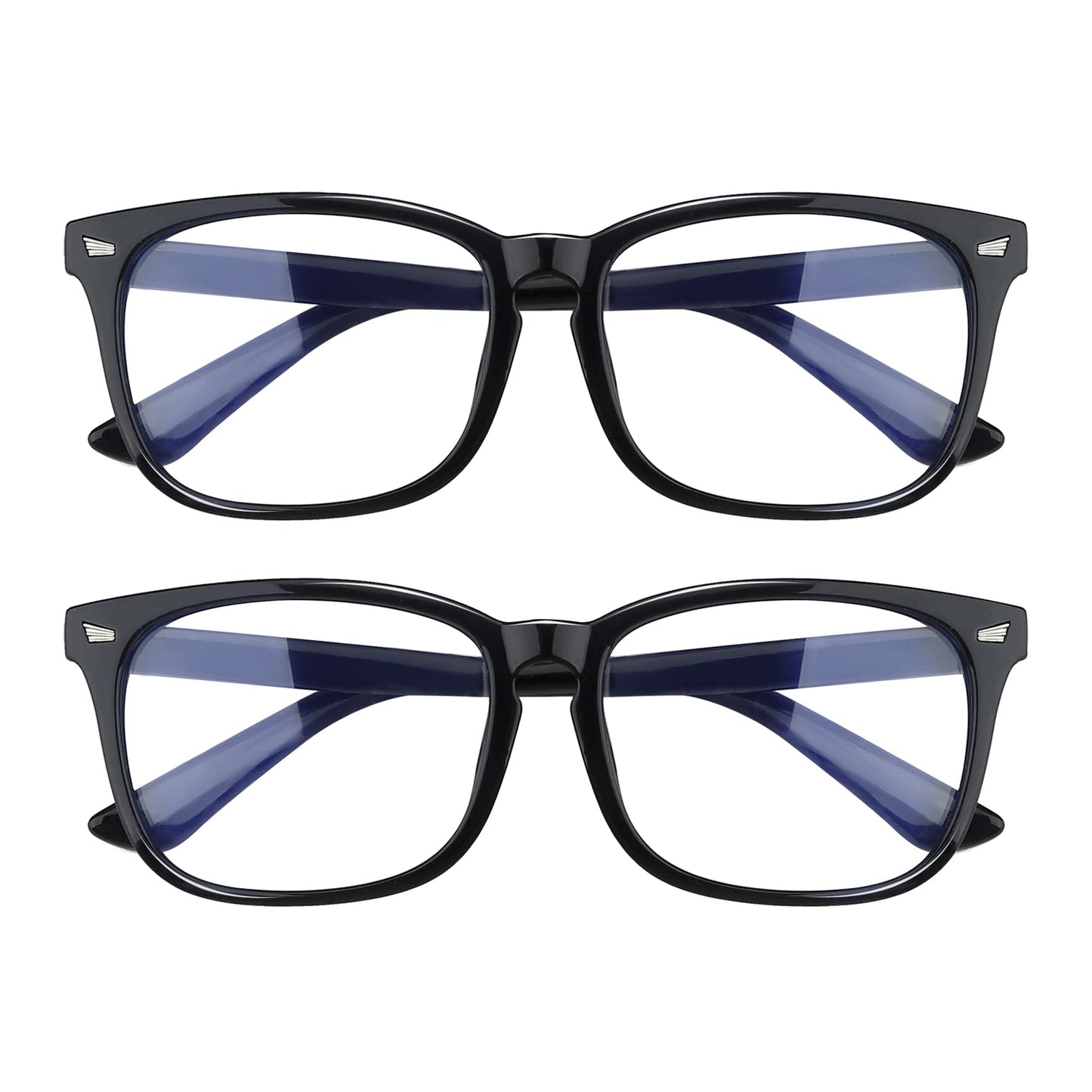 2 Pack Blue Light Glasses for Women and Men - Computer Glasses