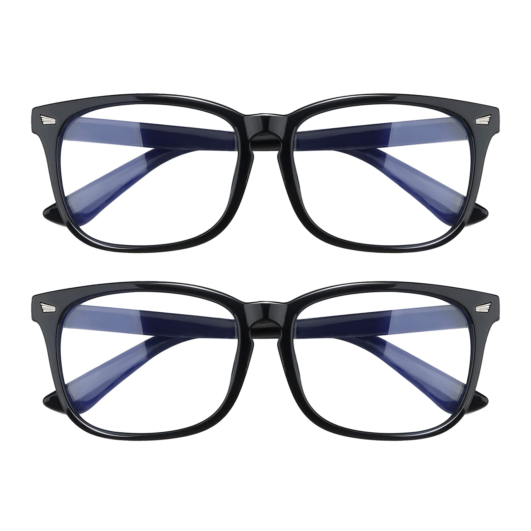 2 Pack Blue Light Glasses for Women and Men - Computer Glasses