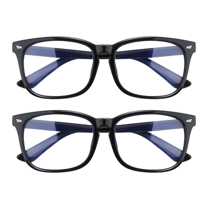 2 Pack Blue Light Glasses for Women and Men - Computer Glasses