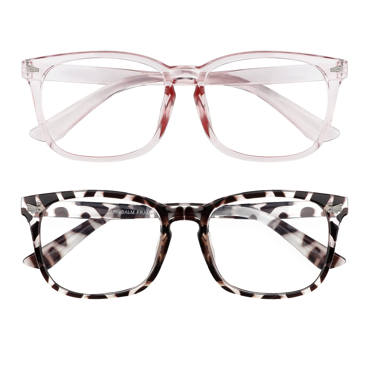 2 Pack Blue Light Glasses for Women and Men - Computer Glasses