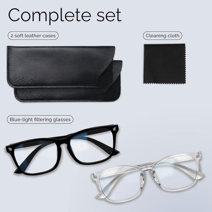 livho High Tech Blue Light Glasses - Advanced Blue Light Blocking Computer Glasses - Screen Fatigue & UV Protection