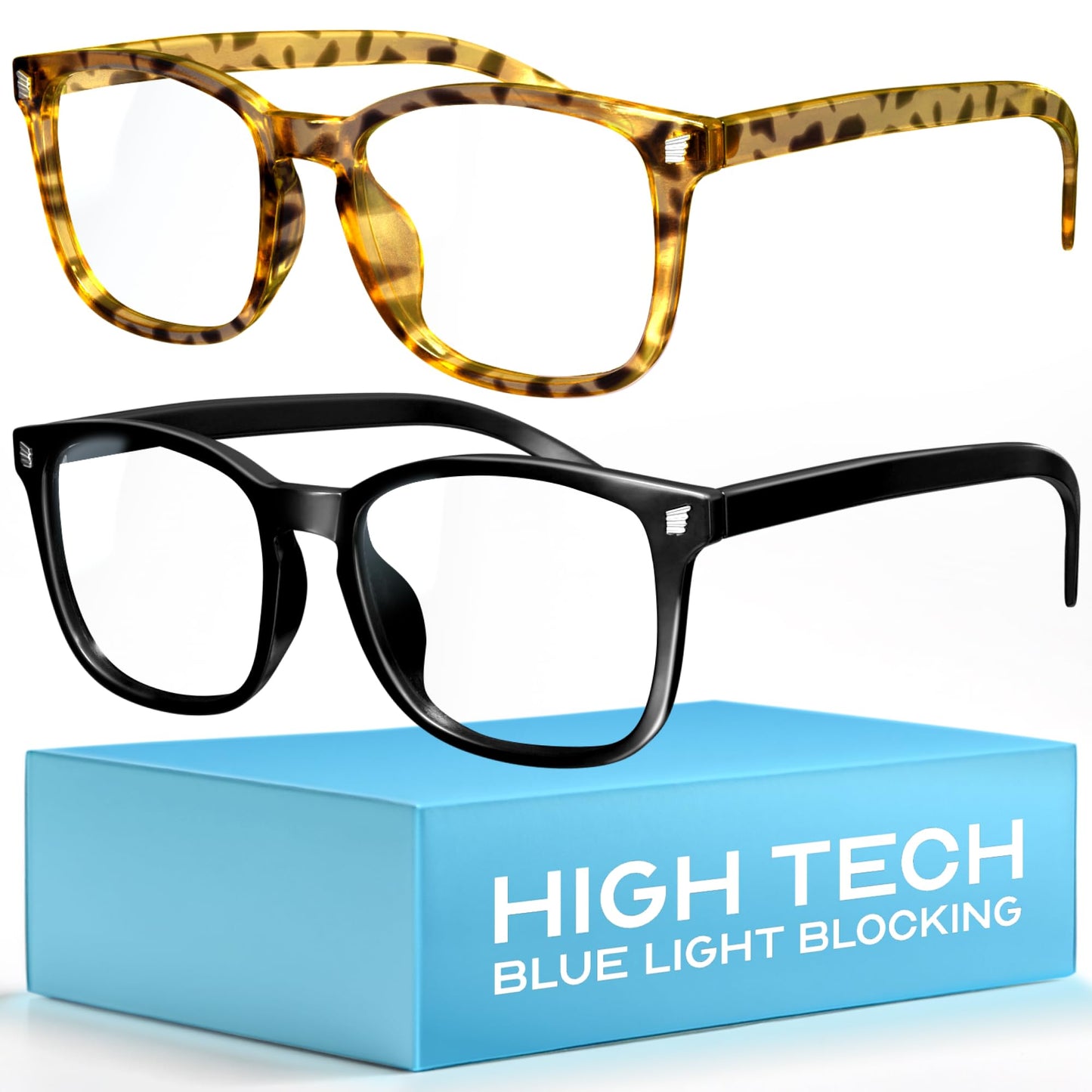 livho High Tech Blue Light Glasses - Advanced Blue Light Blocking Computer Glasses - Screen Fatigue & UV Protection